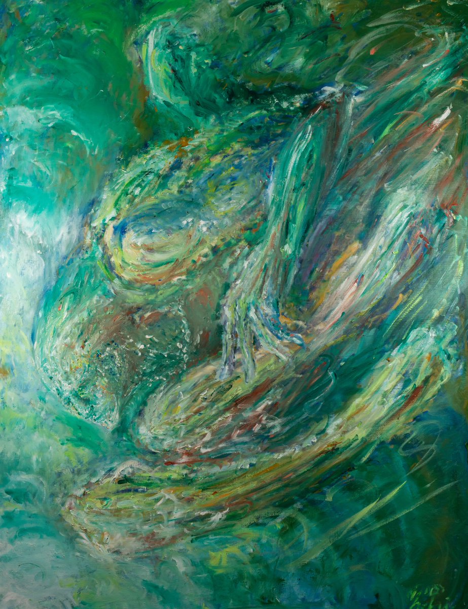 😢🖼️2の個展➁ oilpainting 「数字の擬人化 速路 潜2 Hayazi Senzi