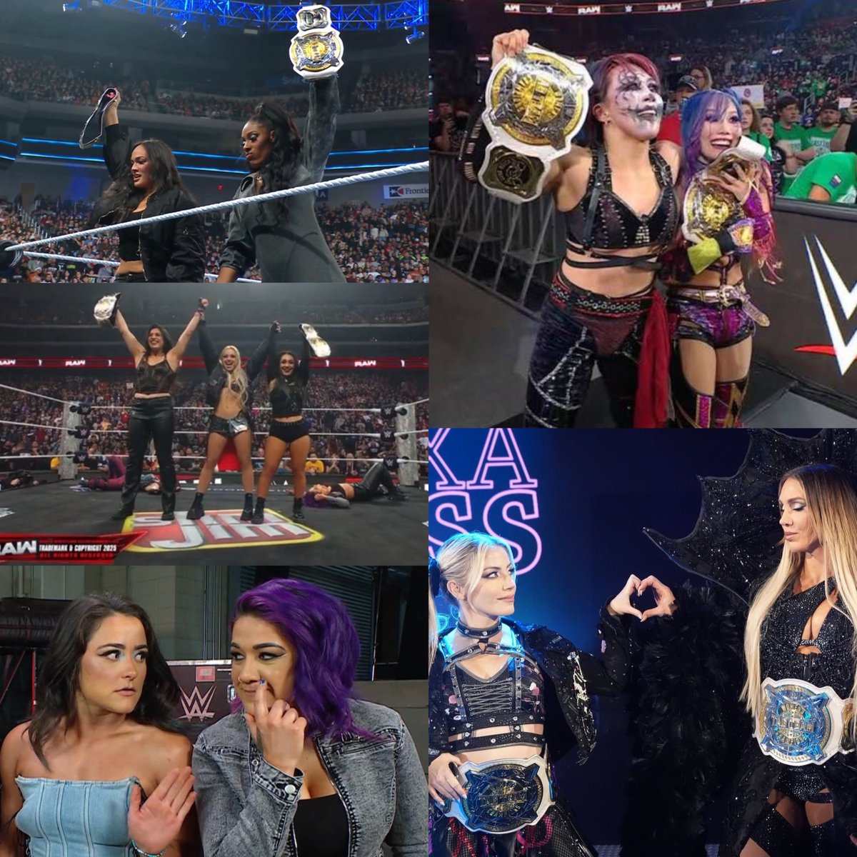 Ever since Charlotte and Alexa got the tag titles EVERYONE has wanted them  

Now that’s how you elevate titles.