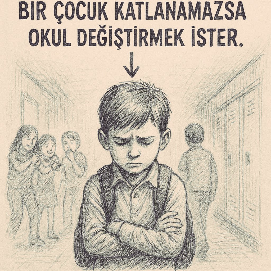 ogretmensitemiz's tweet photo. “Baba… başka bir okulda okuyabilir miyim?”
“Bir şey mi oldu?” dedim. “Hayır.” “Arkadaşın var mı?” “Bilmiyorum.” Sana kötü davranan var mı?” Sessizlik.

O gece uyuyamadım. Ertesi gün okula gittim. Müdürle konuşmadan önce gözümle görmek istedim. Koridorda durup teneffüsü bekledim.

Oğlum, duvarın dibinde, elinde termosu, gözleri yerde duruyordu. Dışlanmanın görünmezliği, yüzüne çökmüş.

Üç çocuk geçerken biri omuz attı. Diğeri çantasını çekip yere attı. Başka biri telefonunu çıkarıp fotoğraf çekti: — “ tipe bak !” deyip kahkaha attılar.

Oğlum hiçbir şey demedi. Sadece dudaklarını büzdü. Sanki “acı beden” donmuştu.

Acı beden dediğimiz şey, kemik kırılması gibi değildir. Yıllarca taşınır. Gülüşe gömülür. Sessizce büyür. Kişilik denen yere sızar.

Ama beni en çok ezen bu sahne değildi.
Ben uzakta oldugum için yetisene kadar gittiler.

Bir öğretmen o sırada yanlarındaydı geçti. Bakışlarıyla her şeyi gördü. Sonra hiçbir şey olmamış gibi yoluna devam etti.

O an şunu anladım: Çocuklar acı verebilir. Ama yetişkinler sessiz kaldığında, acı kurumsallaşır.

Müdürle konuştum. Durumu anlattım: Defter saklama, lakap takma, itme, fotoğraf çekip alay etme

Müdür rahat bir sesle: — “Merak etmeyin, onlar biraz sorunlu çocuklar.Ailede şiddet görmüşler. Aileleri de belalı tipler. Durumu idare ediyoruz.”

İşte o cümle: “Biz hiçbir şey yapmayacağız.”

O akşam oğlum yine alçak bir sesle: — “Düşündün mü?” dedi.

— “Evet. O okula geri dönmek zorunda değilsin,” dedim.

Gözlerine baktım. Omuzlarından bir yük düştü. Çantasını kenara koydu, derin bir nefes aldı. Sessizce ağladı.

O an anladım: Bazı çocuklar güçlü görünür, çünkü kırıldıkları yer görünmesin diye.

Yeni bir okula başladı. Daha büyük değil. Daha modern değil.

Sadece daha insani bir yere.

İnsanların gözünün içine baktığı bir yere. Adıyla seslendiği bir yere. Gülüşünün savunma değil, gülüş olduğu bir yere.

Artık koridor gördüğünde gerilmediğini fark ettim. Yürürken omuzlarını toplamıyor. Gözleri yerde değil.

İnsan, sözel şiddeti hafife alır. Ama zorbalık, çocuğun bedenine değil, kimliğine saldırır.

O yüzden etkisi uzun sürer. Kimi zaman bir ömür.

Birkaç hafta sonra akşam yemeğinde sordu:

— “Baba, ben neden kavga etmedim?”

Göz hizasına indim.

— “Oğlum, bazı insanlar başkalarını ezince güçlü sanır kendini. Ama unutma: korkaklar saldırır, güçlüler kendini kontrol eder.”

-Baba bizim oturduğumuz sitede de zorbalar var buradan taşınmak istemiyorum evimi seviyorum.

Omzuna dokundum:

— “Zorbalıkla savaşmanın üç yolu vardır:

Korktuğunu gösterme. Zorba korkuyu koklar.

 Net konuş. Bağırmadan: ‘Bu hoşuma gitmiyor.’

 Tanık yarat. ‘Beni itme’ de. Bu seni zayıf değil, akıllı yapar.”

Oğlum yavaşça gülümsedi: — “Yani iyi kalmak zayıflık değil?”

— “Hayır oğlum. İyi kalmak cesaret ister. Ve çoğu insan cesur değildir.”

Bugün oğlum mutlu. Arkadaş ortamına karışabiliyor. Adıyla çağrılıyor. Gözlerine bakılıyor.

Ben hâlâ o koridorları düşünüyorum.

Acı beden, bir yara değil. Bir kayıt. Beynin, bedenin, sinir sisteminin ‘artık güvende değilim’ diye yazdığı uzun vadeli bir hafıza.

Bir çocuk, hevesinden okul değiştirmek istemez.

Kaçacak yeri kalmadığında ister.

Güvende hissetmediğinde ister.

Ve bir gün, çocuğunuz neredeyse fısıldayarak:

— “Baba… Ben burada iyi değilim,” dediğinde,

bu cümle, sadece bir talep değil, çocuğun çaresiz yardım çağrısıdır.

Bazı çocuklar suçlu değildir; ihmal edilmiş bir travmanın taşıyıcısıdır.

Ama bazı yetişkinler: bile isteye kördür.

Not:

Nice öğretmen vardır ki zorbalıkla gece gündüz mücadele eder, çocuğun sesini duymak için çaba gösterir.
Nice veli vardır ki empati kurar, kendi çocuğuna “güvenli davranmayı” öğretir.
Nice çocuk vardır ki evde şiddet gördüğü için o dili okula taşır; yumruğu değil, aslinda çaresizliği konuşur.

Ama bildiğimiz bir şey var:
Bu iyi insanların varlığı, kötü deneyimleri yok etmiyor.
Sistem, en savunmasız çocuğu koruyamadığında, travma istatistik olmaktan çıkıp, acı bedene dönüşüyor.