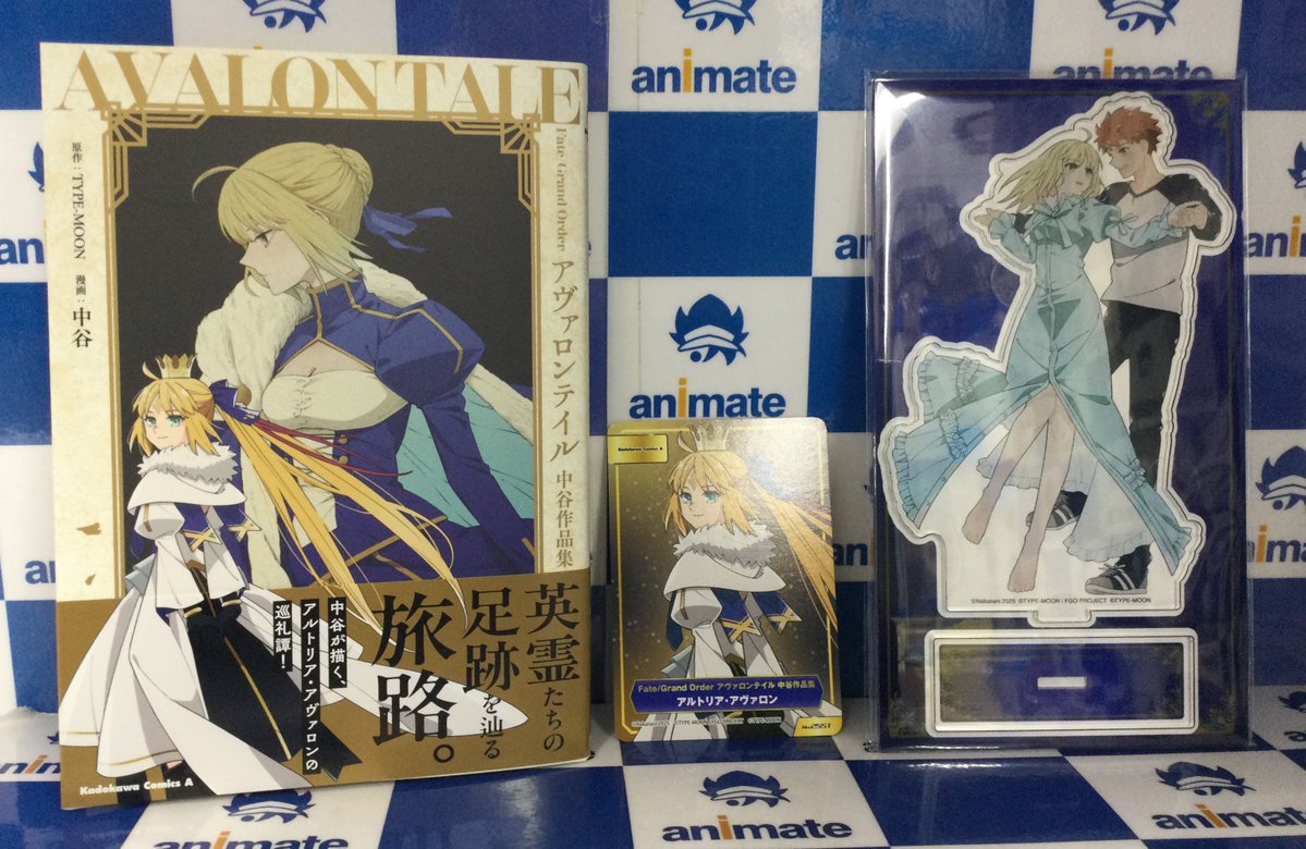 Fate/Grand Order アヴァロンテイル アクリルスタンド Fate/Grand Order アヴァロンテイル 中谷作品集 アニメイトセット 描き