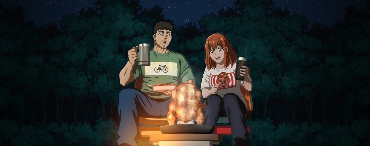 Rjmglls's tweet photo. Anime: Solo camping for two https://t.co/OtJDSwg54u