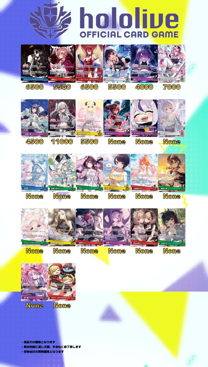 ホロライブOCG買取表更新】 誕生日プロモ 未開封BOX 買取価格更新致し