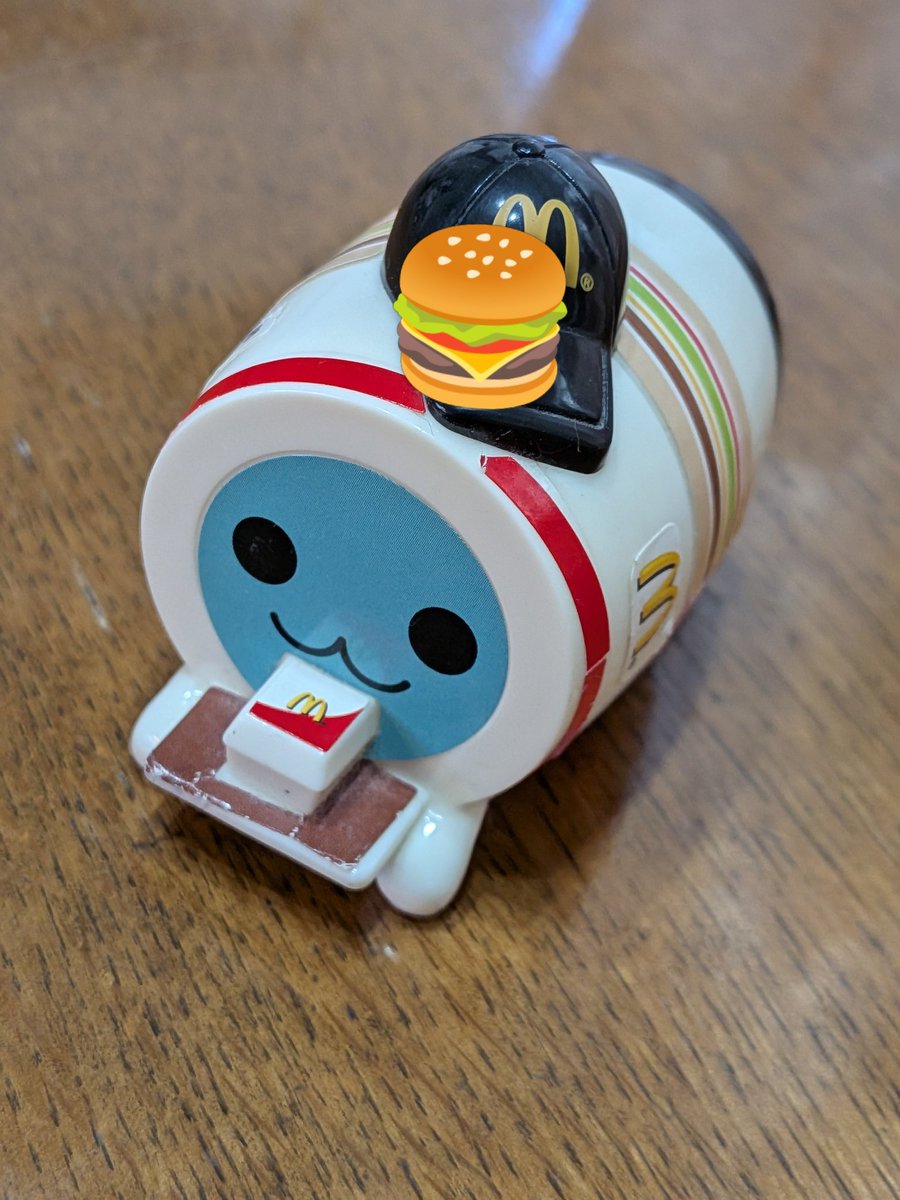 だいぶ懐かしいハッピーセットのおもちゃ。太鼓の達人のやつ