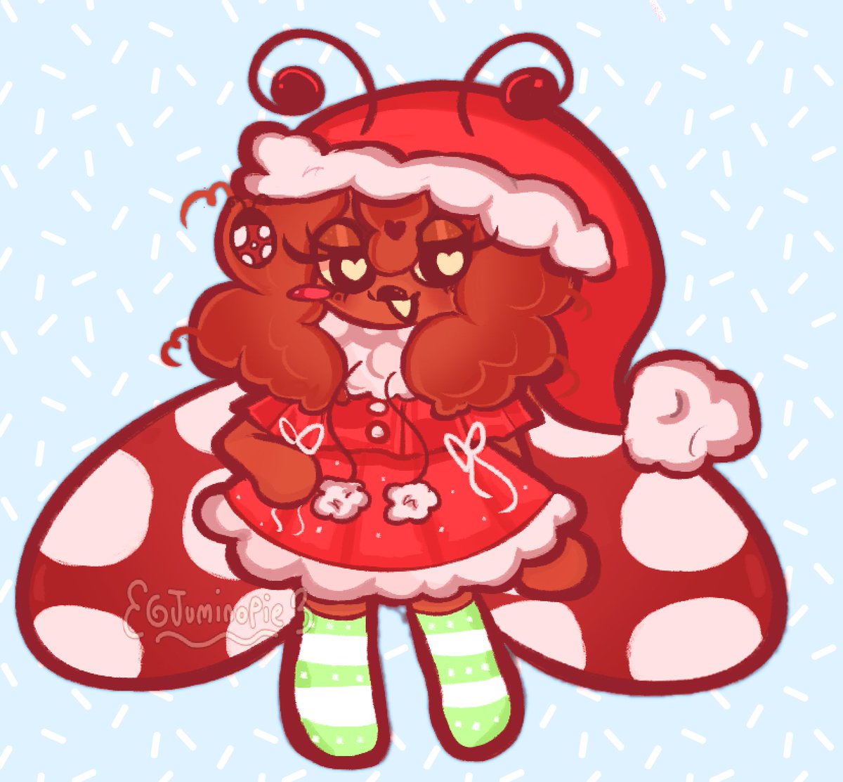 #NewProfilePic !! CHRISTMAS LORETTA FOR MY PFP <333 #oc #yumesona