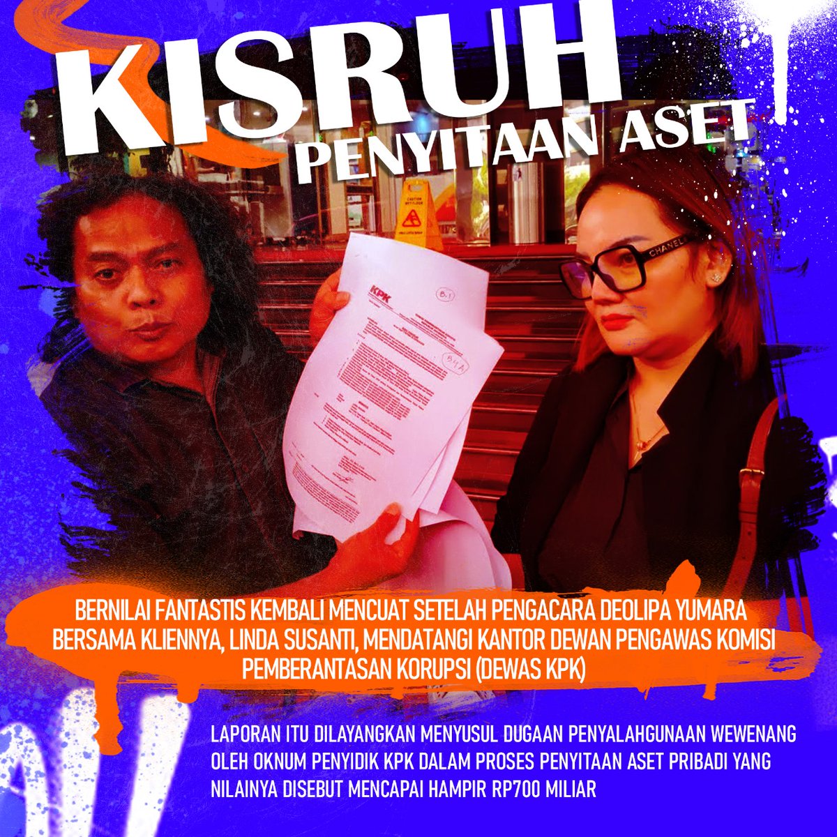 <a href="/siberinfoA1/">siberinfo</a> <a href="/prabowo/">Prabowo Subianto</a> <a href="/KPK_RI/">KPK</a> Dewas <a href="/KPK_RI/">KPK</a> harus tegas terhadap oknum, biar kasus Linda Susanti cepat Clear. Mosok harus Presiden <a href="/prabowo/">Prabowo Subianto</a> yang turun tangan?

#KeadilanUntukLinda