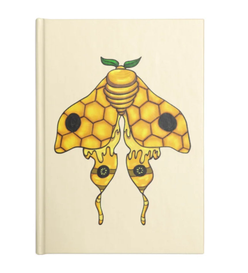 Eggsbee3's tweet photo. Want a moth that’s made of honey?? 🍯 
#art #artwork #draw #drawing #digitalart #digitalpainting #moth #insect #insectdrawing #honey #yellow https://t.co/22uKXNAaz5