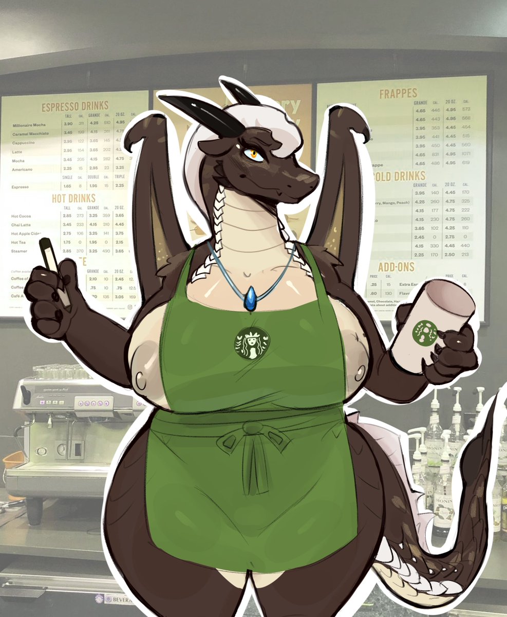 Dapp3rDragon's tweet photo. "Hi I'd like an iced latte with breast milk I mean breast milk I mean breast milk I mean breast milk I mean breast milk I mean breast milk I mean breast milk I mean breast milk I mean breast milk I mean-"

🎨 by @dumbslasher https://t.co/wnUcyyZRU4