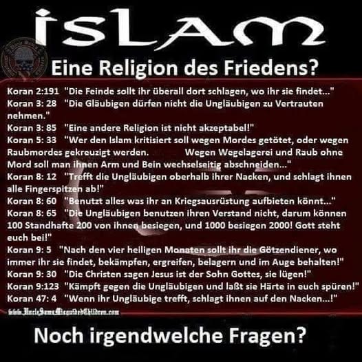 <a href="/Georg_Pazderski/">Georg Pazderski</a> Ist das diese berühmte "Religion des Friedens"?