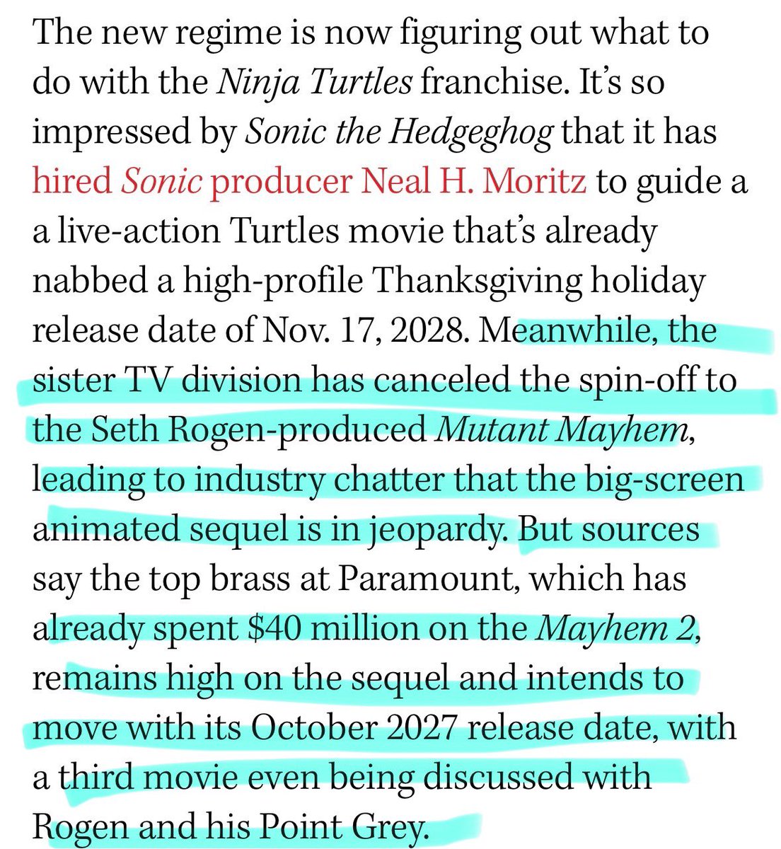 ricedolldraws's tweet photo. As exciting as this announcement is, the actual info from the article is *really* worrying.
The worst thing? All of this is because they want to make Paramount more โconservativeโ.
#tmntmm #tmnt #tottmnt https://t.co/MVAZyFpBNg