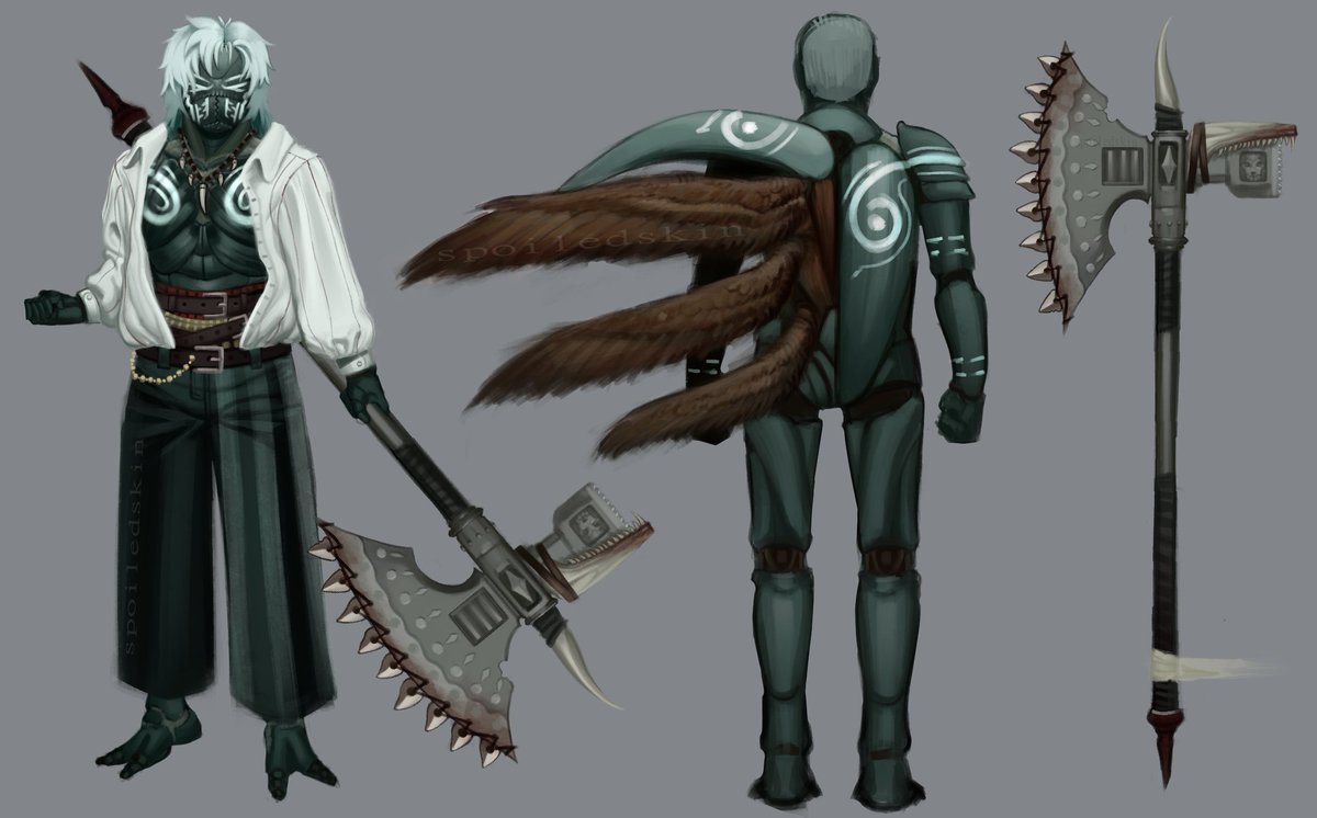 spoiledskin's tweet image. #deepwoken design commish for @icy7518