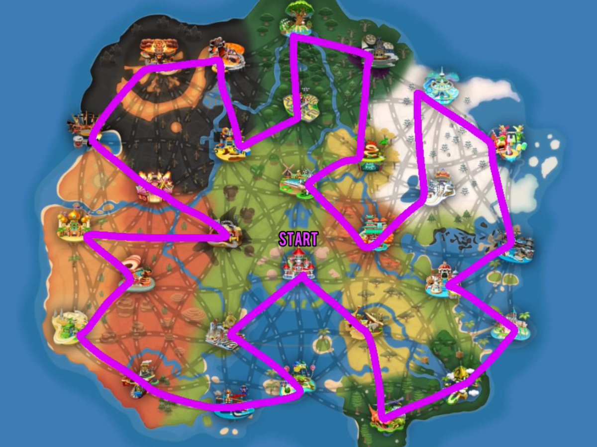 What if Mario Kart World brought back the all cup tour but this time as one giant lap