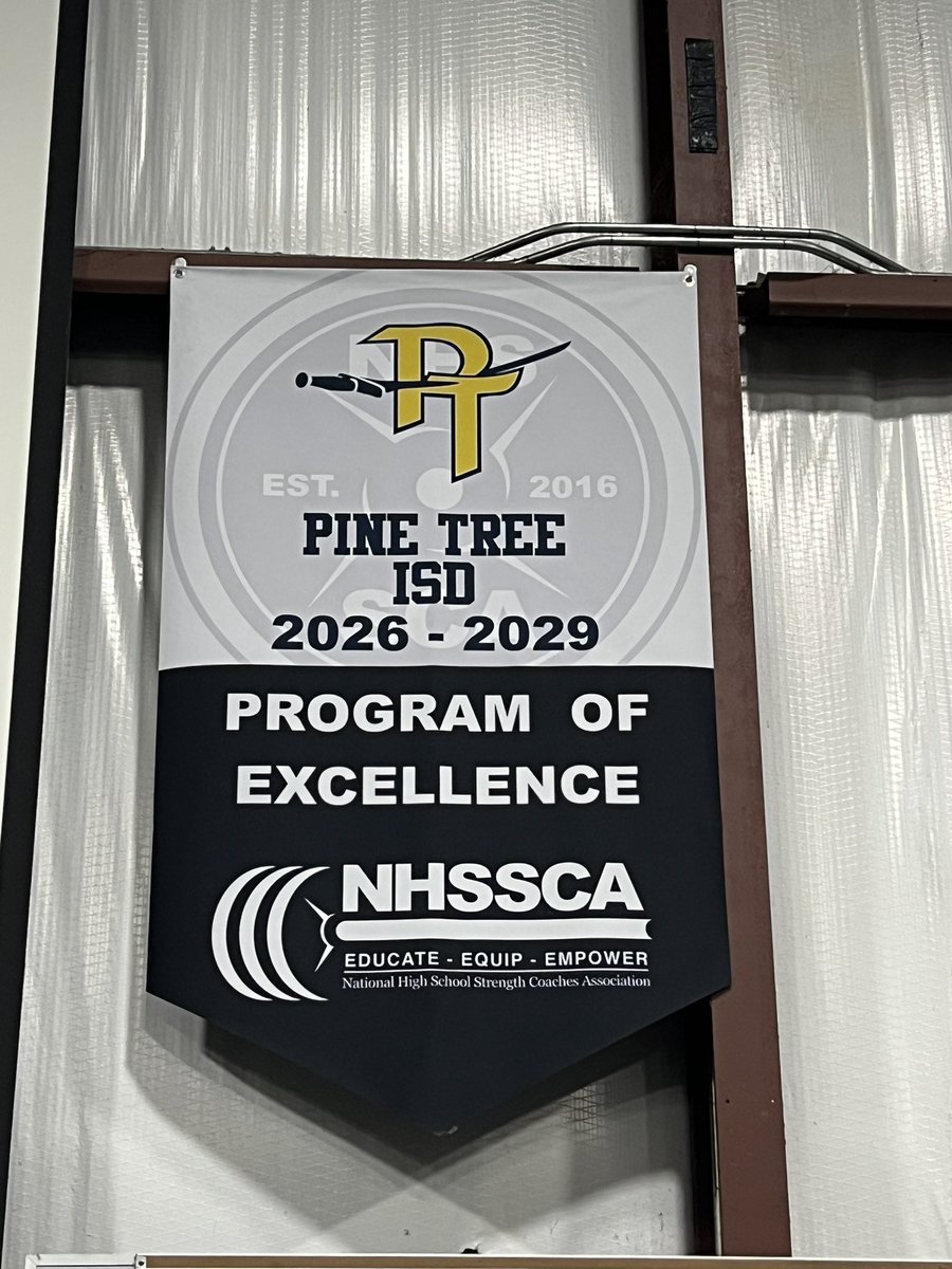 Coach__Ellis's tweet photo. Our NHSSCA Program of Excellence banner is UP—9 years of hard work, setbacks, growth, &amp; belief led to this moment. Every athlete, coach, parent, &amp; supporter helped lay the foundation!

This is for ALL of Pine Tree &amp; we’re just getting started. #WinWithWinners #ALLIN @nhssca_us https://t.co/UL7NigV5dx