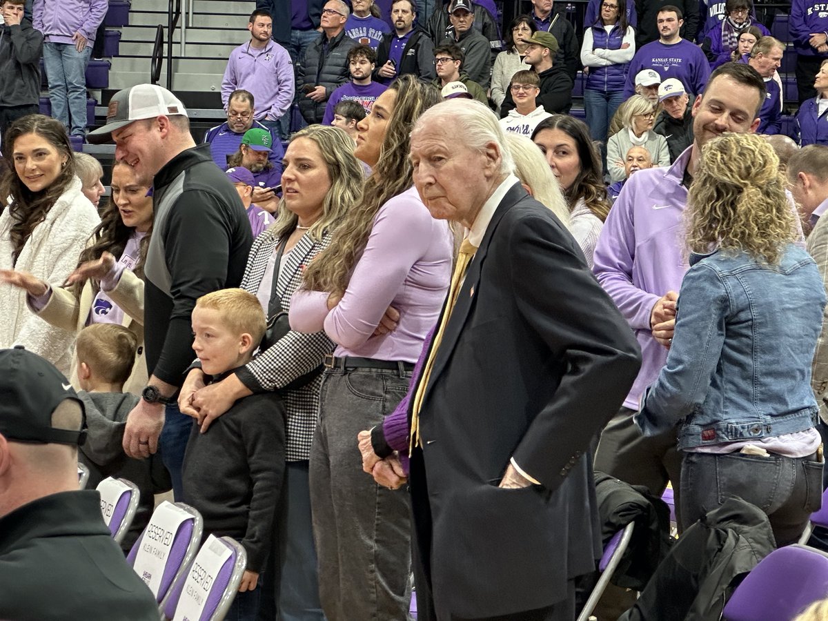 Collin Klein’s old coach Bill Snyder on hand to see his former quarterback become the 36th head football coach <a href="/KStateFB/">K-State Football</a>. 
Check out live coverage <a href="/Wildcat919FM/">Wildcat 91.9</a>!