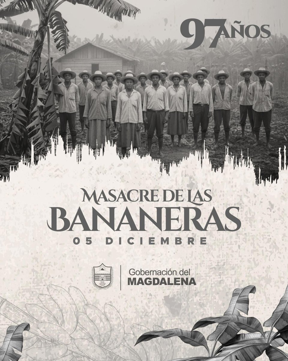 La Masacre de las Bananeras no es un capítulo viejo de los libros de historia, es la advertencia más brutal de lo que la oligarquía y las multinacionales están dispuestas a hacer cuando el pueblo pobre se organiza y deja de agachar la cabeza.

En la madrugada del 5 al 6 de