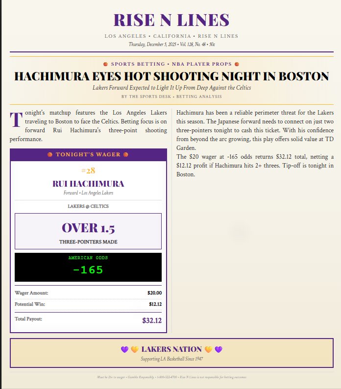 Rise_and_lines's tweet photo. Extra!
Extra!
Read all about it!
#gambling #gamblingtwitter #gamblingtips #hardrocksportsbook #hardrocksportsbet #bovadasports #freepicksdaily #freepickseveryday #NoGimmicksJustTickets https://t.co/wUd2IdWqOM