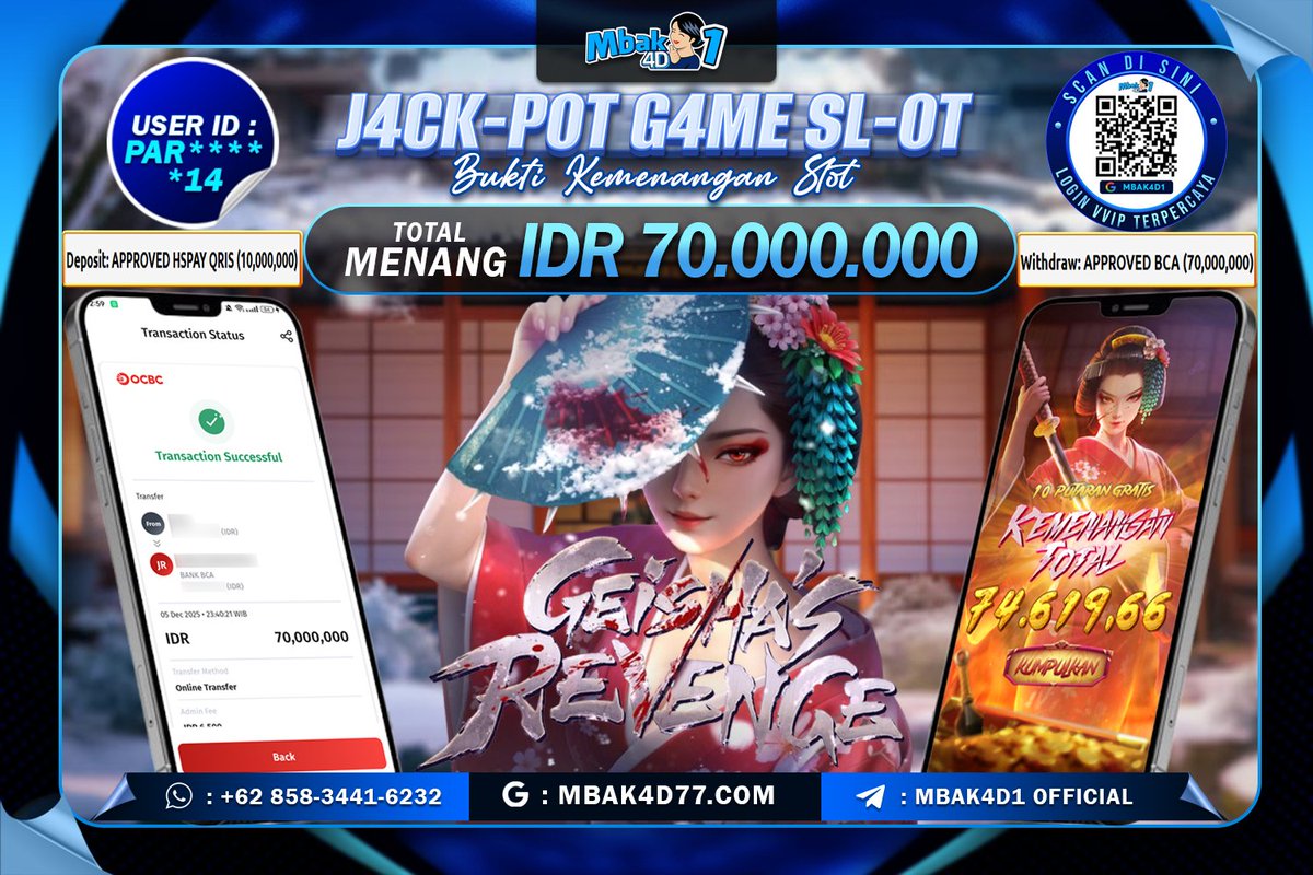 Awal bulan pasti di kasih win🥰🥰

Info lebih lanjut bisa cek di bio kami ya
