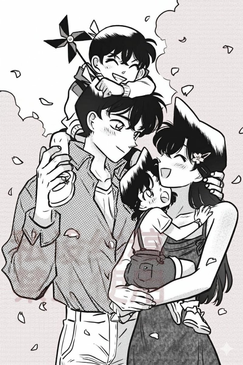 🔺️Q: "Will the story continue after Shinichi returns,right? 
I want the story to continue until Shinichi and Ran's child is born! 
    I'm looking forward to Shinichi and Ran's baby! 

Gosho: I might do that (lol)