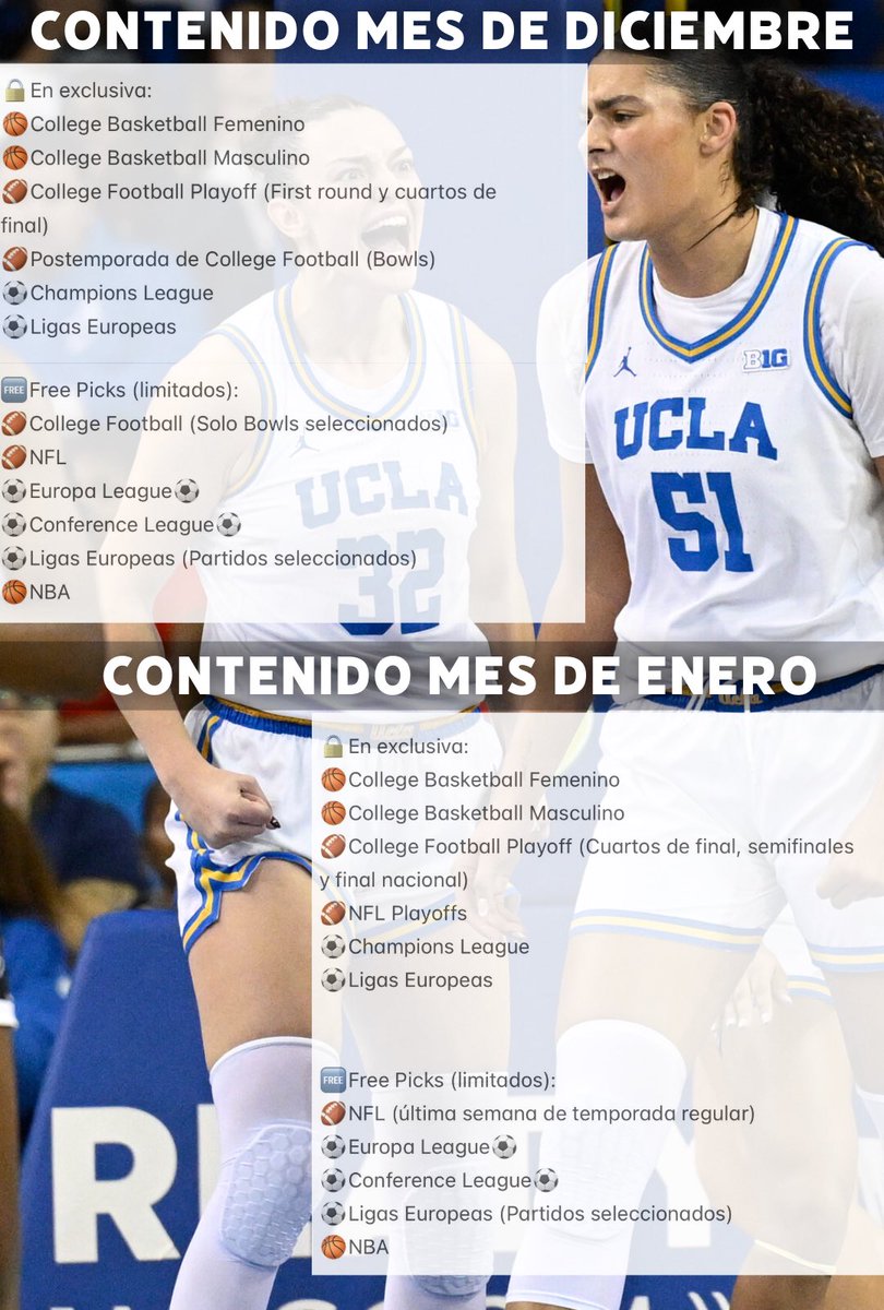 Okay, we’re back in the chat🎰

Vamos a cerrar el año con una promo🎉
Grupo Diciembre y Grupo Enero por el valor de un solo mes (13 dólares).

Valido solo hasta el 9 de diciembre, vamos a tener muchísimo contenido este mes🙌🏻

DMs abiertos si desean entrar📩📩