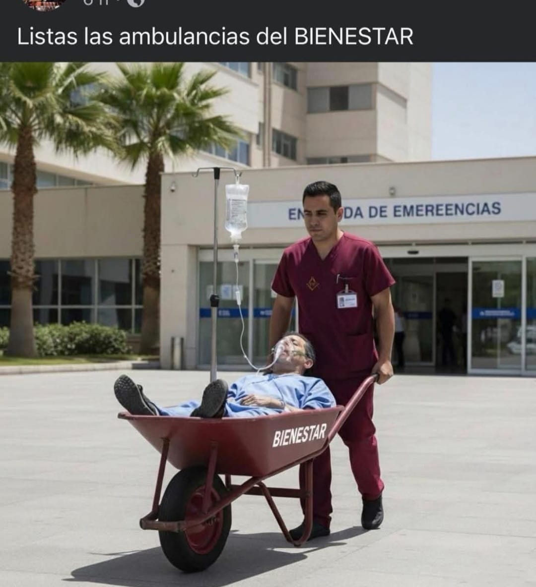 La cereza del pastel:

"Las Ambulancias del Bienestar"