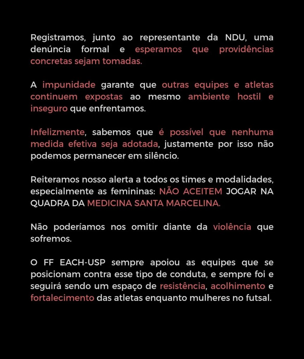 BandoEachusp's tweet image. @NduBrasil Não vão se pronunciar?