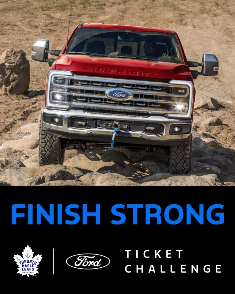 💪 Leave your mark, challengers 💪
“I’m built fan tough because ______.”
Finish this thought and drop your answer in the comments with #FordFanPower. The strongest line could score tickets to an upcoming <a href="/MapleLeafs/">Toronto Maple Leafs</a> game, courtesy of <a href="/fordcanada/">Ford Canada</a>. #LeafsForever