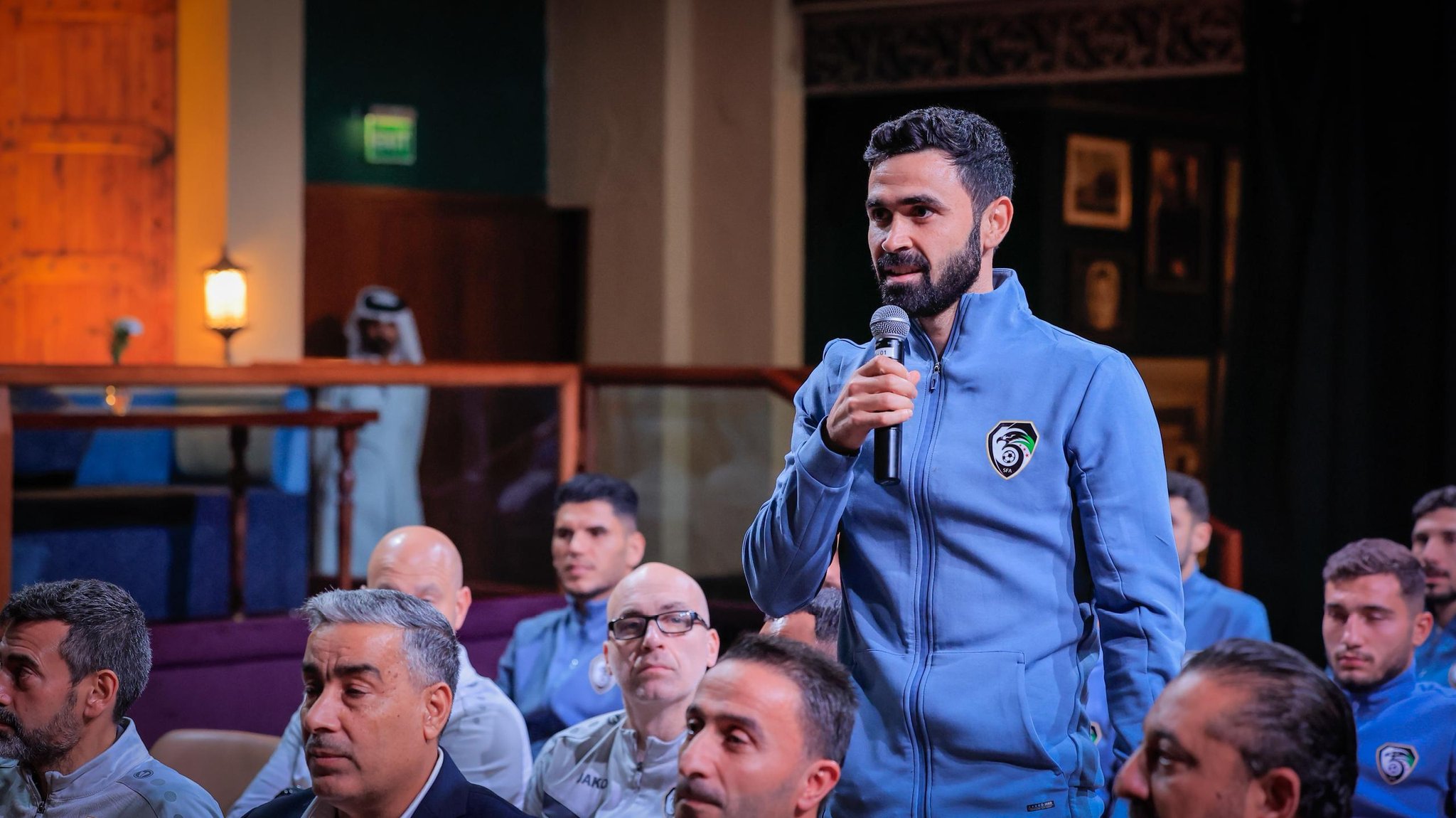 قائد منتخب سوريا عمر خريبين. (إكس)