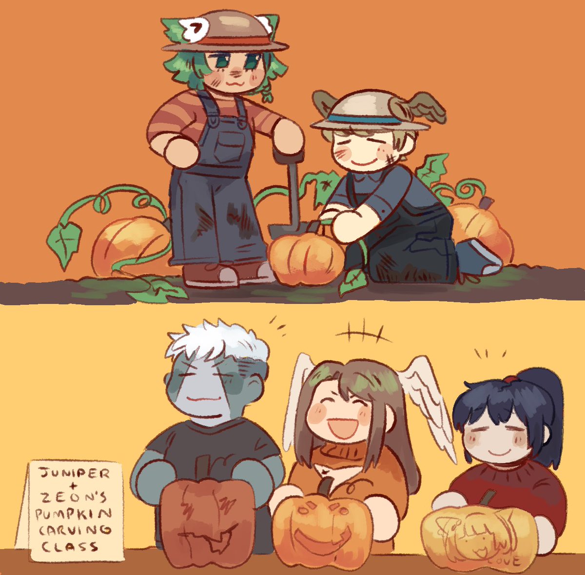 "Huh? Wait... You mean I missed this 'Halloween' thing?

What about all the pumpkins we grew..."

News gets to Colony Tau a bit slow sometimes...