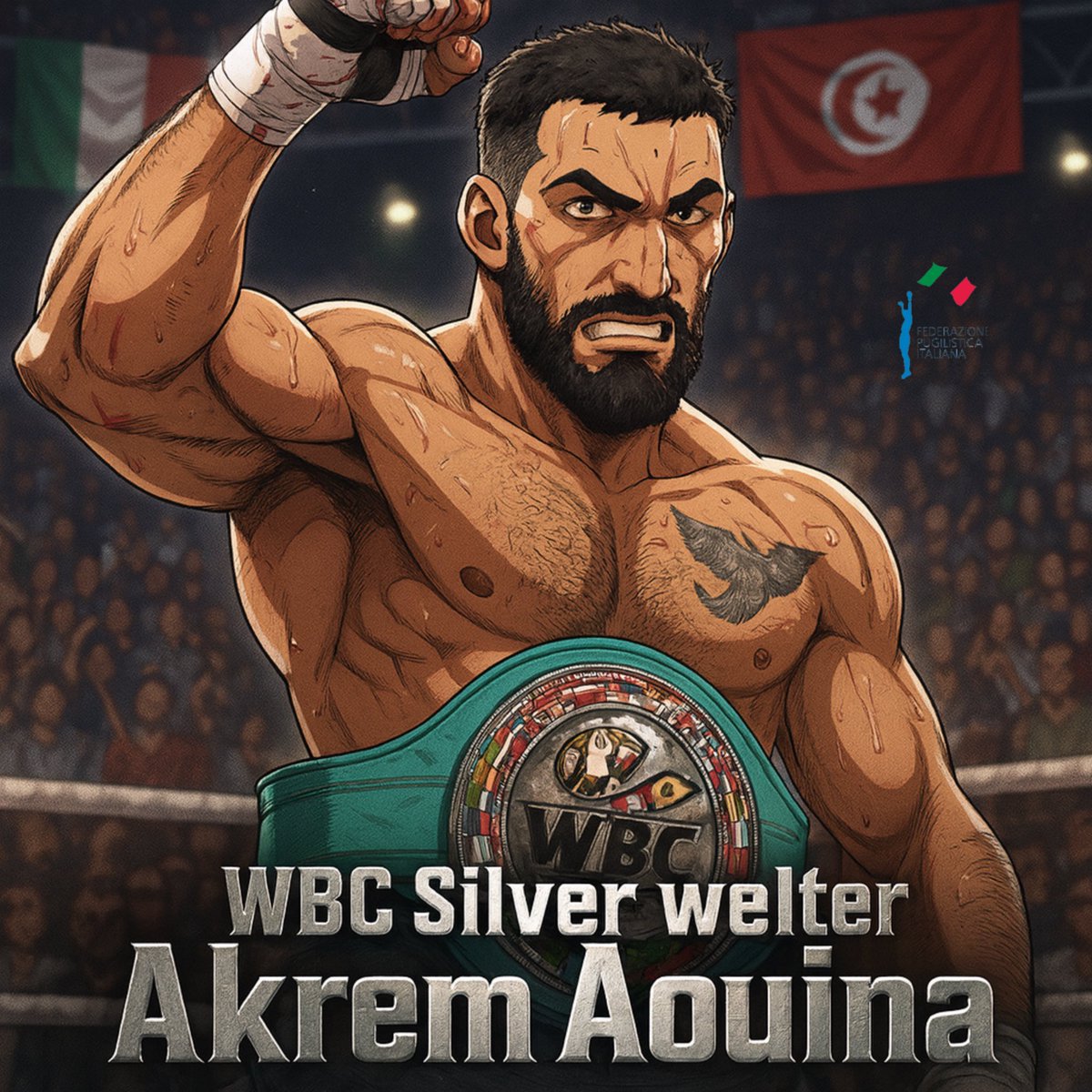 🥊 🏆 Titolo  WBC silver Welter    

🥊Akrem Aouina  Campione  🇮🇹 🇹🇳 

🥊 Vittoria per Verdetto unanime su Tom Hill 🇬🇧 

🔥🥊 Grandissimo Akrem 

🥊 Org. Opi 82
🏟️Teatro Principe Milano 

#Itaboxing #Boxing #Boxer #Pugilato #boxeo