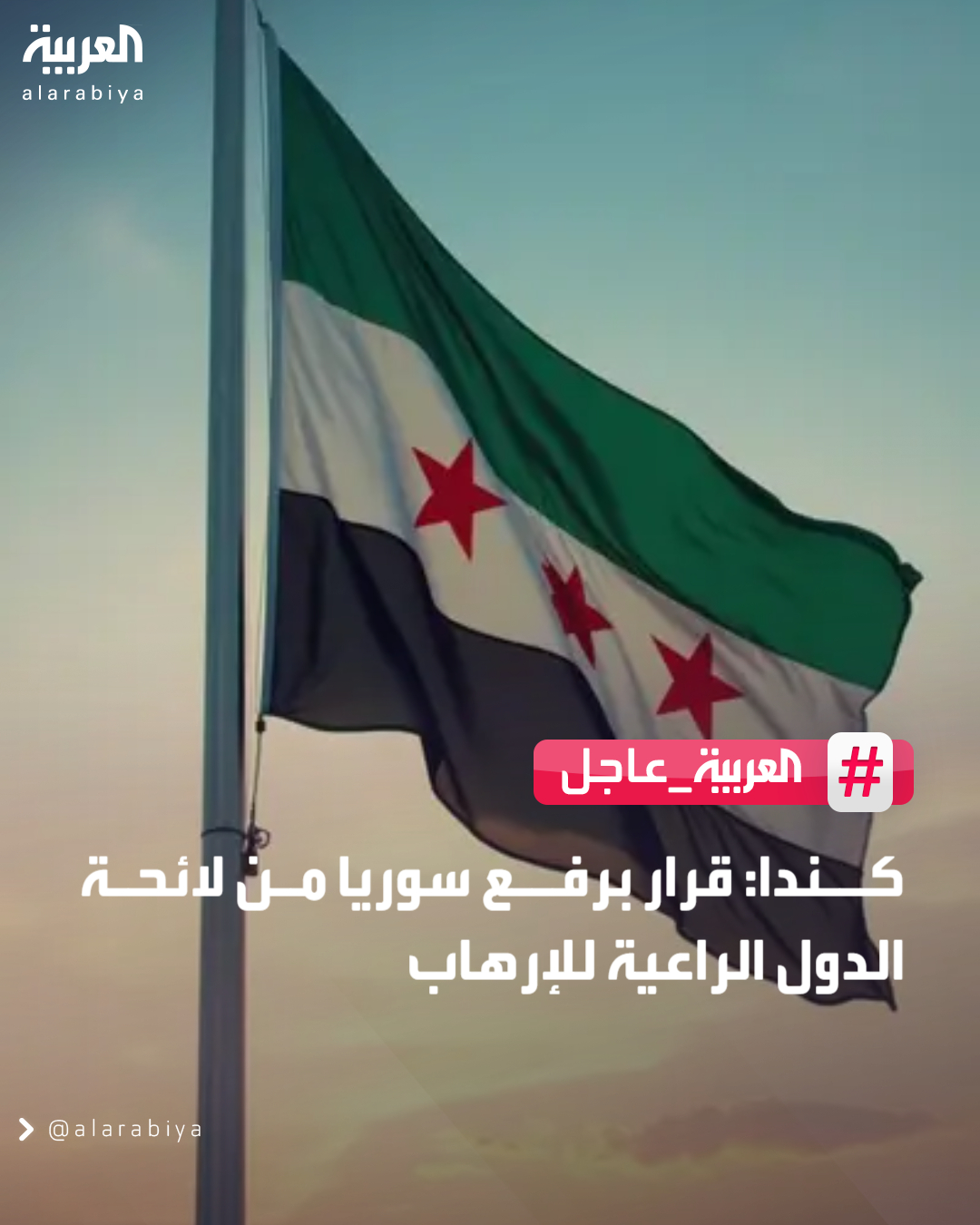 كندا: - قرار برفع سوريا من لائحة الدول الراعية للإرهاب - رفع "هيئة تحرير الشام" من قائمة الكيانات الإرهابية 