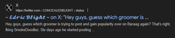 SquishyDaSecond's tweet photo. i've also seen mentions of him having previously groomed someone but i haven't been able to gather any hard evidence for that claim. that being said if you have any information on that please let me know https://t.co/tvbJ40ikhp