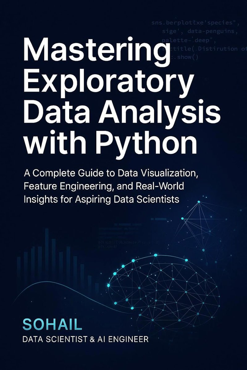 KirkDBorne's tweet image. Mastering Exploratory Data Analysis with Python:
A Complete Guide to Data Visualization, Feature Engineering, and Real-World Insights for Aspiring Data Scientists

Get it here: amzn.to/4oOqvXO