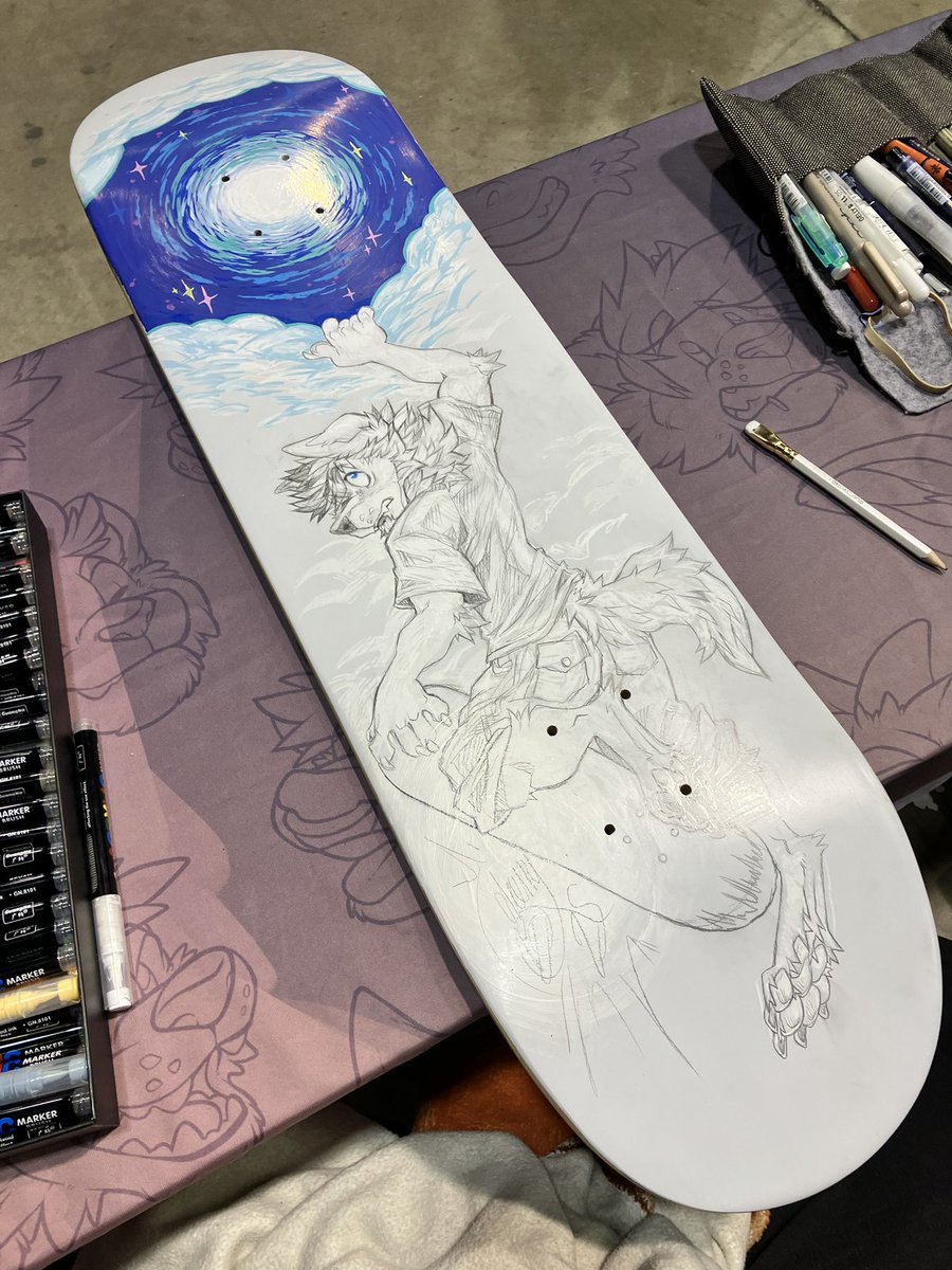 Come check this bad boy out in the art show, it looks rad up close!