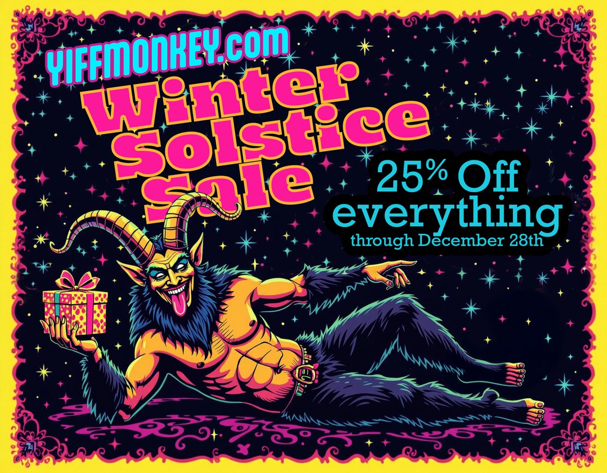 YiffMonkey's tweet photo. Gruss vom Krampus! Winter Solstice Sale going on now at https://t.co/fCFXhFlXqv through December 28th! https://t.co/R6AsRDoST8