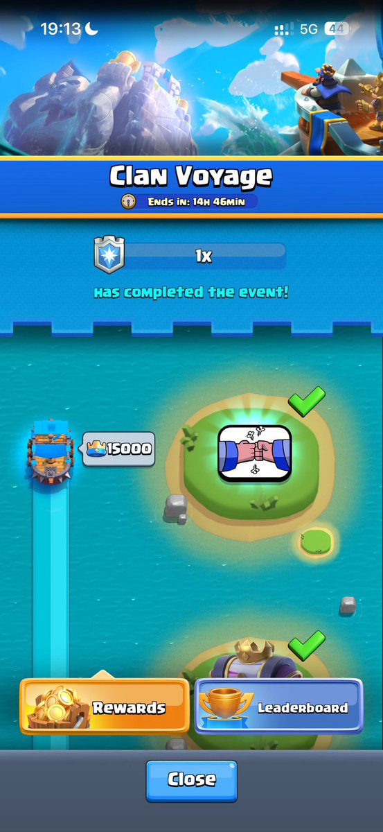 Hello Clash Royale Players!  🏆1x is looking for new members🏆 We are a competitive clan with good vibes. Always max Clan Voyage. Ultimate Champion every season is a requirement.We will be running Rewards this season as well. For more inquiry shoot us a DM🙂.
1. 40$
2. 30$
3. 30$