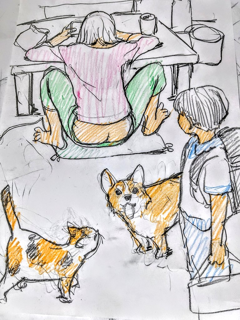 #姉の日 
ブザマな姿でゲームに熱中する姉を見る弟。
「俺は絶対にこんなバカな大学生にはならない」と心に誓う。