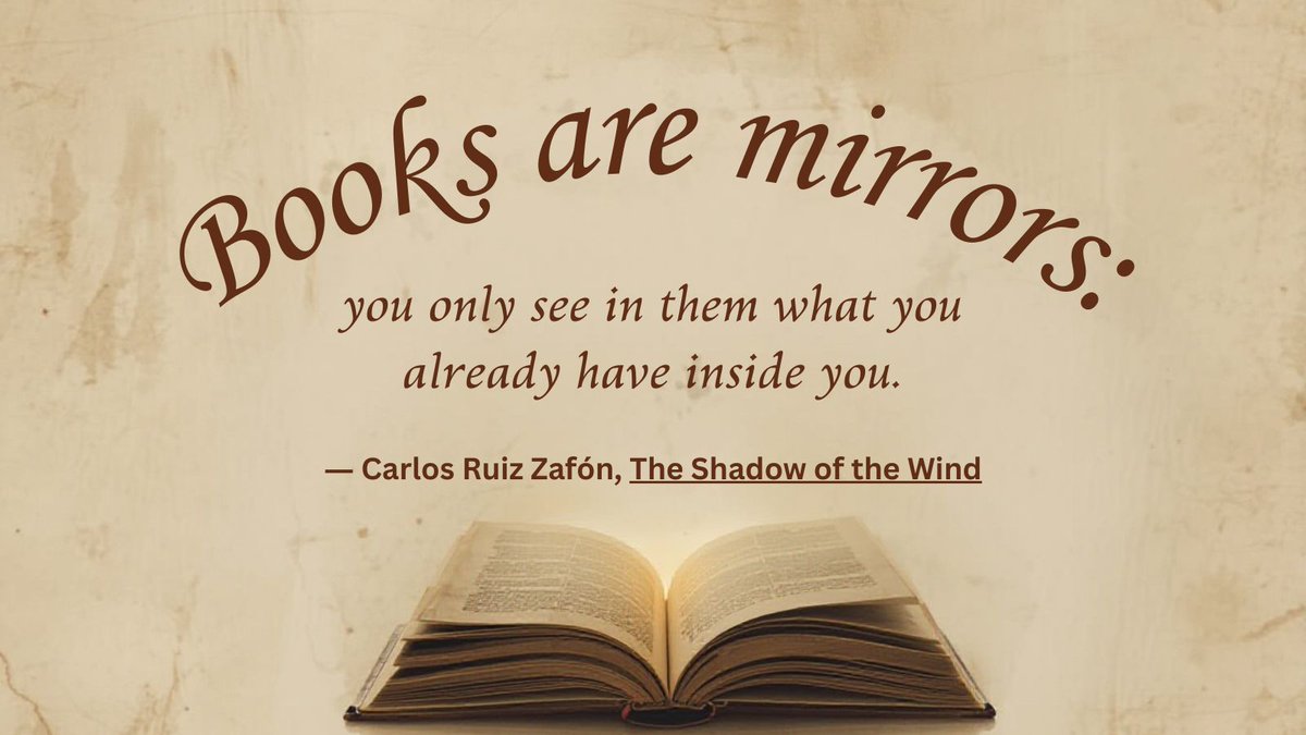 AuthorCSSimpson's tweet image. #bookquote #booksaremirrors
#CarlosRuizZafón #TheShadowoftheWind
