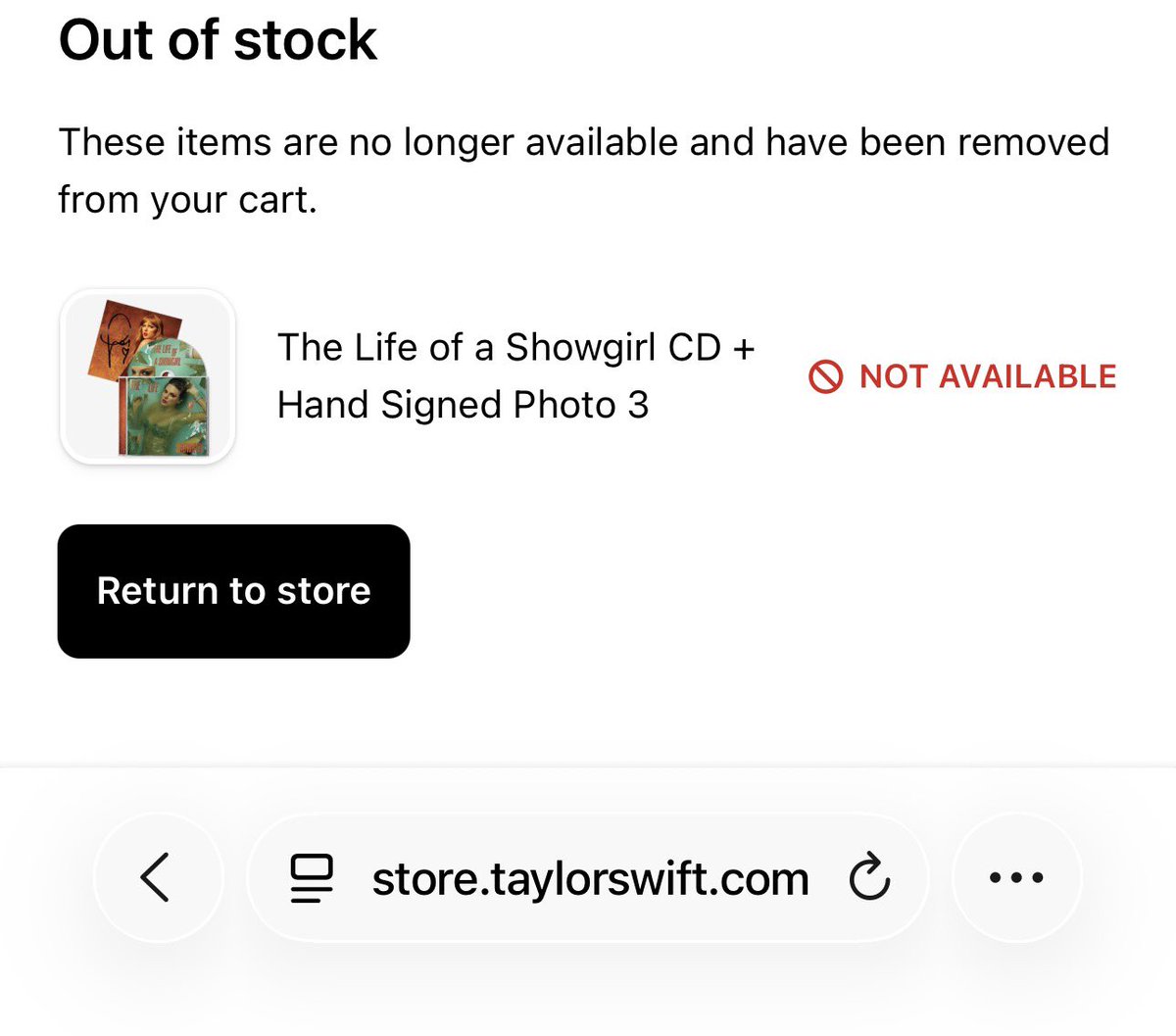 fearlesslyalex's tweet photo. @Vinyl_SellTrade Me :( I’m trying to buy one for a little girl who was just in a car accident and it sold out in my cart https://t.co/OaqCd6gg1l