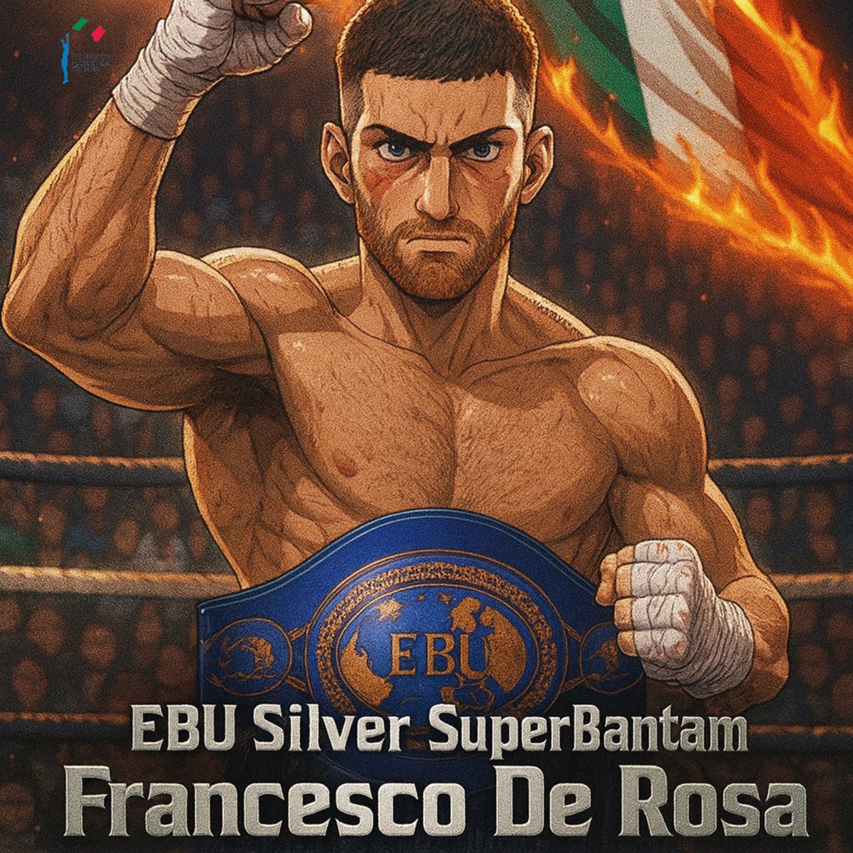 🥊 🏆 Titolo  EBU silver Supergallo    

🥊Francesco De Rosa  Campione  🇮🇹 

🥊 Vittoria per KOT al 10º Round su Geram Eloyan

🔥🥊 Fantastico Francesco 

🥊 Org. Promo Boxe Italian
🏟️palaExpo Calangianus 

#Itaboxing #Boxing #Boxer #Pugilato #boxeo