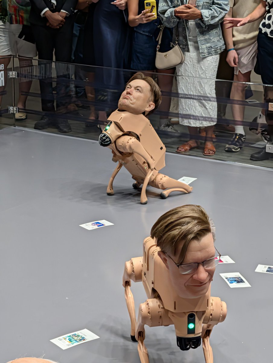 el33th4xor's tweet image. Beeple keeps proving what many still don’t understand: blockchain isn’t just finance, it’s infrastructure for everything, including culture.

Stopped by his exhibit where billionaires were excreting NFTs. Wild, brilliant, and fully powered by onchain provenance.