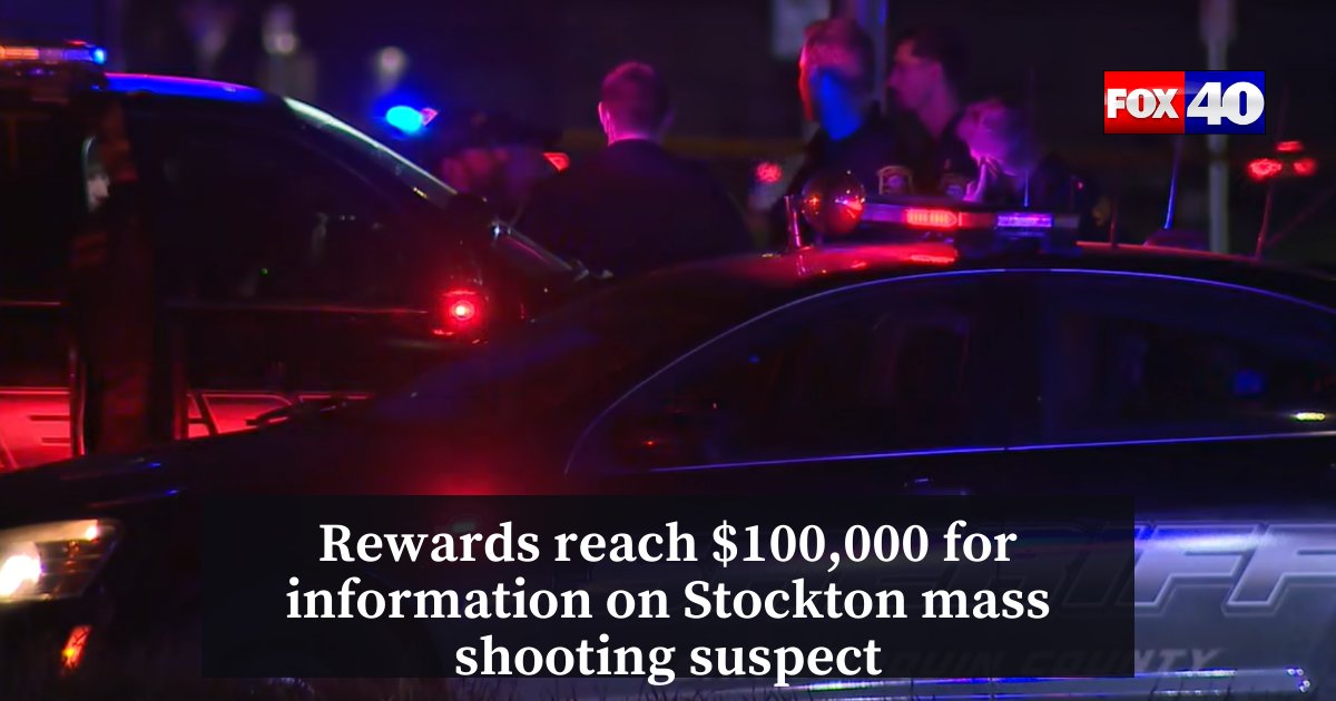 The ATF is offering a $20,000 reward for information on the suspect(s) in the Stockton mass shooting, which resulted in 4 deaths and 11 injuries. 

Read more: fox40.com/news/stockton-…