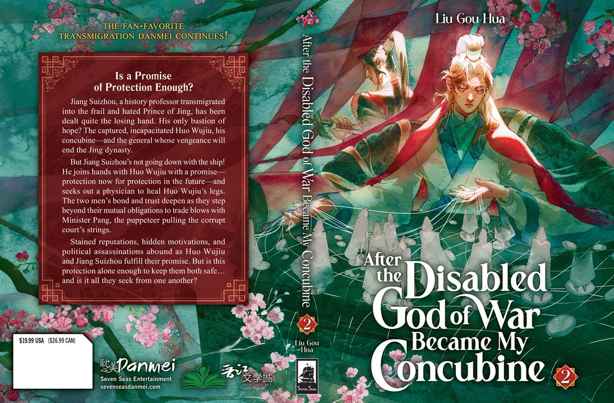 gomanga's tweet photo. New #danmei cover reveal! ✨ AFTER THE DISABLED GOD OF WAR BECAME MY CONCUBINE (NOVEL) Vol. 2 by Liu Gou Hua, with cover art by Fish @mofumofish and interior art by SeokSu @09_OVX! #SevenSeasDanmei

Out in English print/digital March 2026—pre-order now!
https://t.co/9A67GyNfjG https://t.co/huK4bIluxx