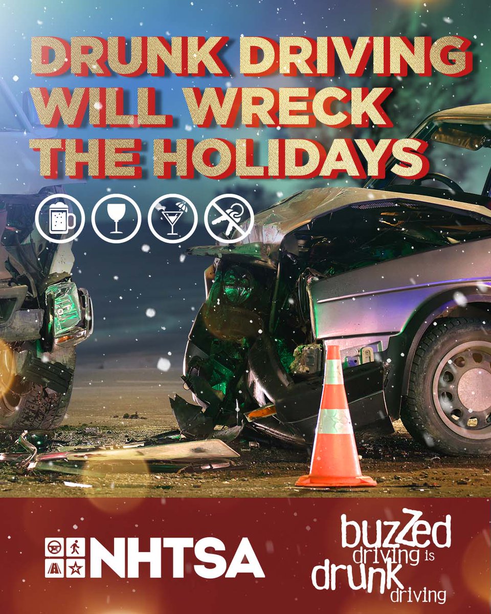 DriveSafeHR's tweet image. You’re not just a driver, you’re an important part of someone’s holiday. 🎁🛷 Drive sober and arrive alive — for yourself and your loved ones. Buzzed Driving Is Drunk Driving  #BuzzedDriving