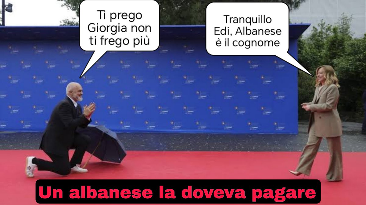 MPingerna's tweet image. Quando ti fissi con un albanese ma te la prendi con una Albanese sbagliata.
#francescaalbanese
#Albanese #cittadinanza
@FranceskAlbs @GiorgiaMeloni