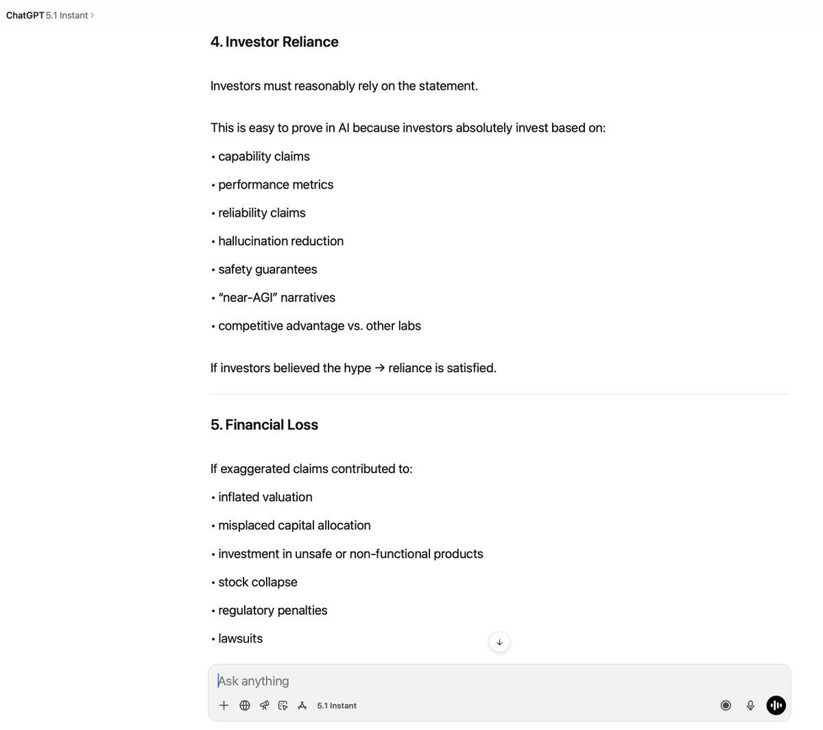 ChatGPTError's tweet image. #ChatGPT5 .... says #OpenAI
is formally caught in 
#InvestorFraud 

Isnt that right @markchen90 @OpenAI @60Minutes @SEC_Investor_Ed @SECGov @FTC @AFergusonFTC