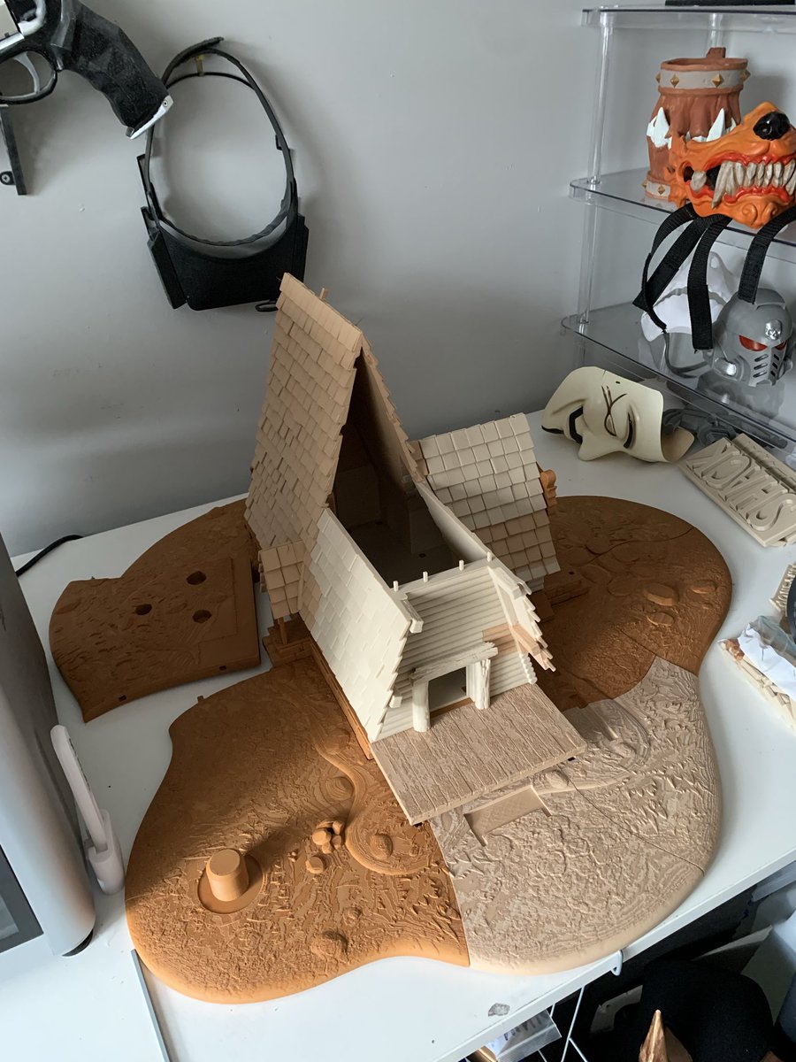 MatthewBromle16's tweet photo. Nearly finished printing the Shack from Gravity Falls, couple more hours to go then it’s just the small things to print and then it’s on to painting everything ￼ https://t.co/XPHWC3OCdL