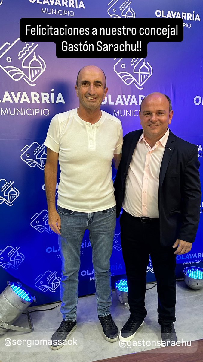 OlavarriaFR's tweet photo. Felicitaciones y éxitos en el nuevo desafío Concejal Gastón Sarachu! 
Por una Olavarria integrada, progresista, sustentable, diversa con equidad y calidad institucional.
#Olavarria #ForoOlavarria #FrenteRenovador https://t.co/C59bl6VImF