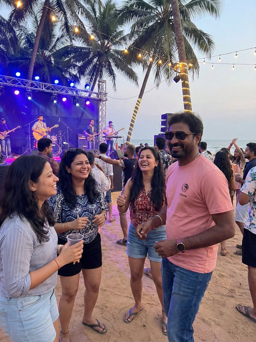 ableandcapables's tweet photo. What an incredible time! 🎉 From beachside concerts to soaking up the sun with these amazing people, every moment was a blast. 🌴 Soaking in all the good vibes! ☀️
#goaevent
#azhagirirsuthagar
#ableandcapableads https://t.co/lQzNMLOtFM