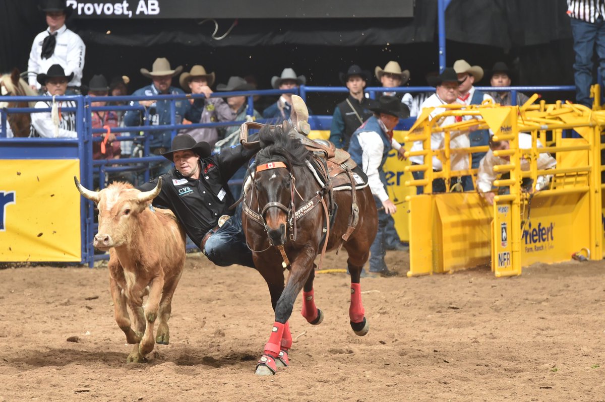 Last night's 5th place cheque at the <a href="/LasVegasNFR/">Wrangler National Finals Rodeo</a> was only the 2nd time that 5x <a href="/prorodeocanada/">Pro Rodeo Canada</a> champion, <a href="/ScottGuenthner/">Scott Guenthner</a> has won money in Round 1. He split 3-4-5-6-7 in the opening round of the 2017 Finals, his 1st appearance in Las Vegas.