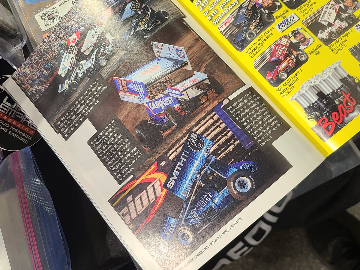 Snappybee55's tweet image. Neat sprint car things in the latest issue of @MagazineDirt 

@DustinSelvage7 @BrianBrown21 @knoxvilleraces @TEAMDGRD @BrandonWimmer