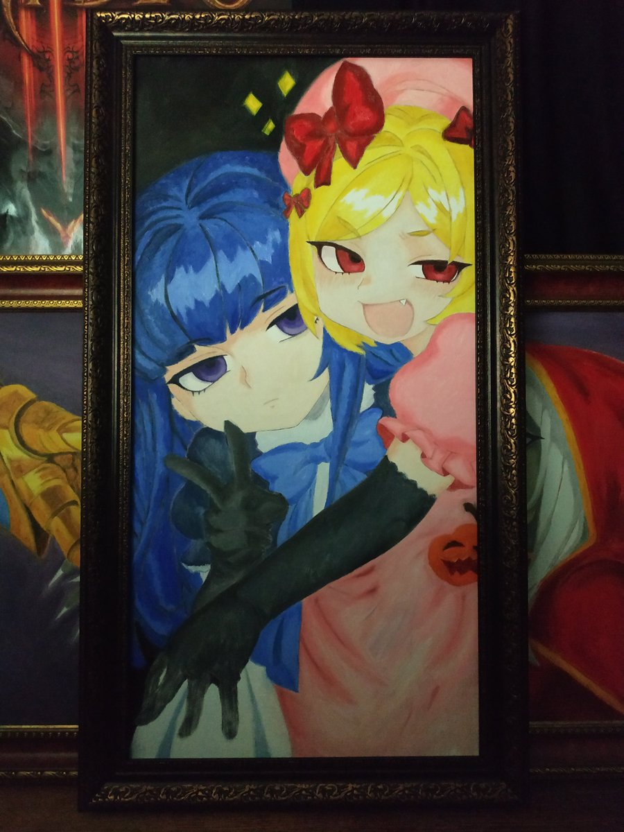 marishaenio's tweet image. "Tea Afterparty" | 40x80 | oil on canvas
#Umineko​ #Bernkastel #Lambdadelta #うみねこのなく頃に #うみねこfa #ベルンカステル